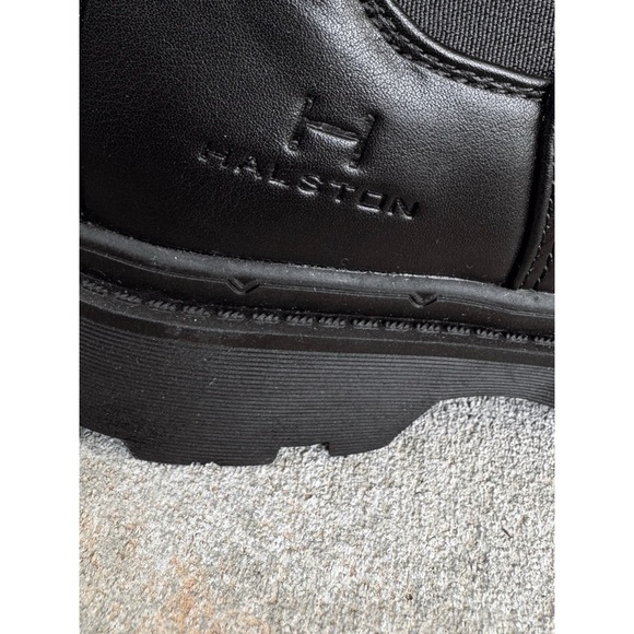 Sz 6 H By Halston Rio Sole Tall Chelsea Boots In Black Vegan Leather NWOT - Picture 5 of 5